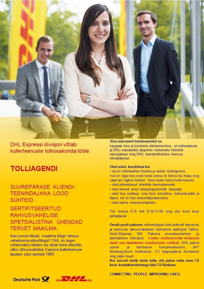 DHL Estonia AS Tollideklarant
