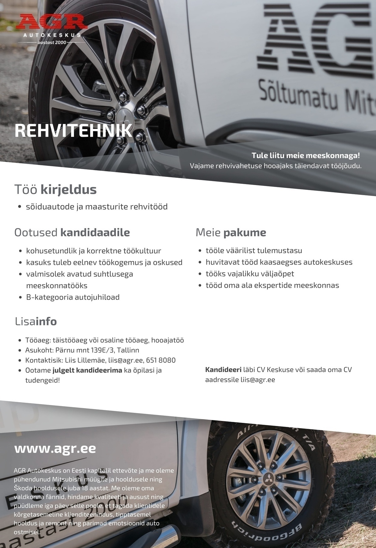 AGR Autokeskus OÜ Rehvitehnik
