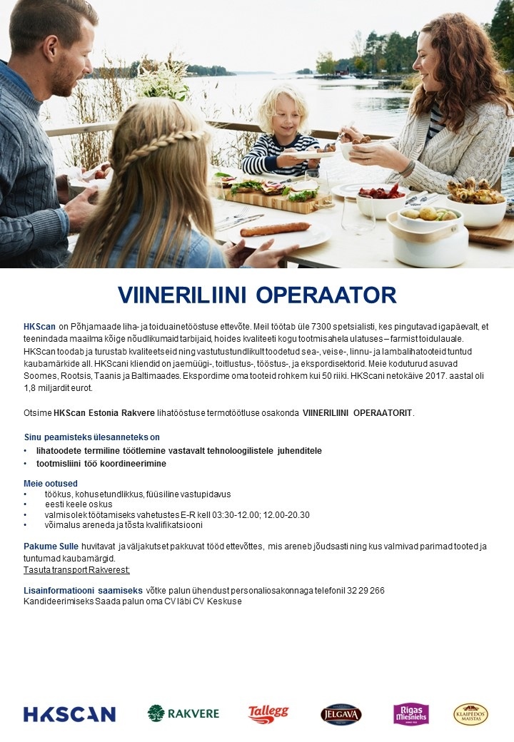 HKScan Estonia AS Viineriliini operaator