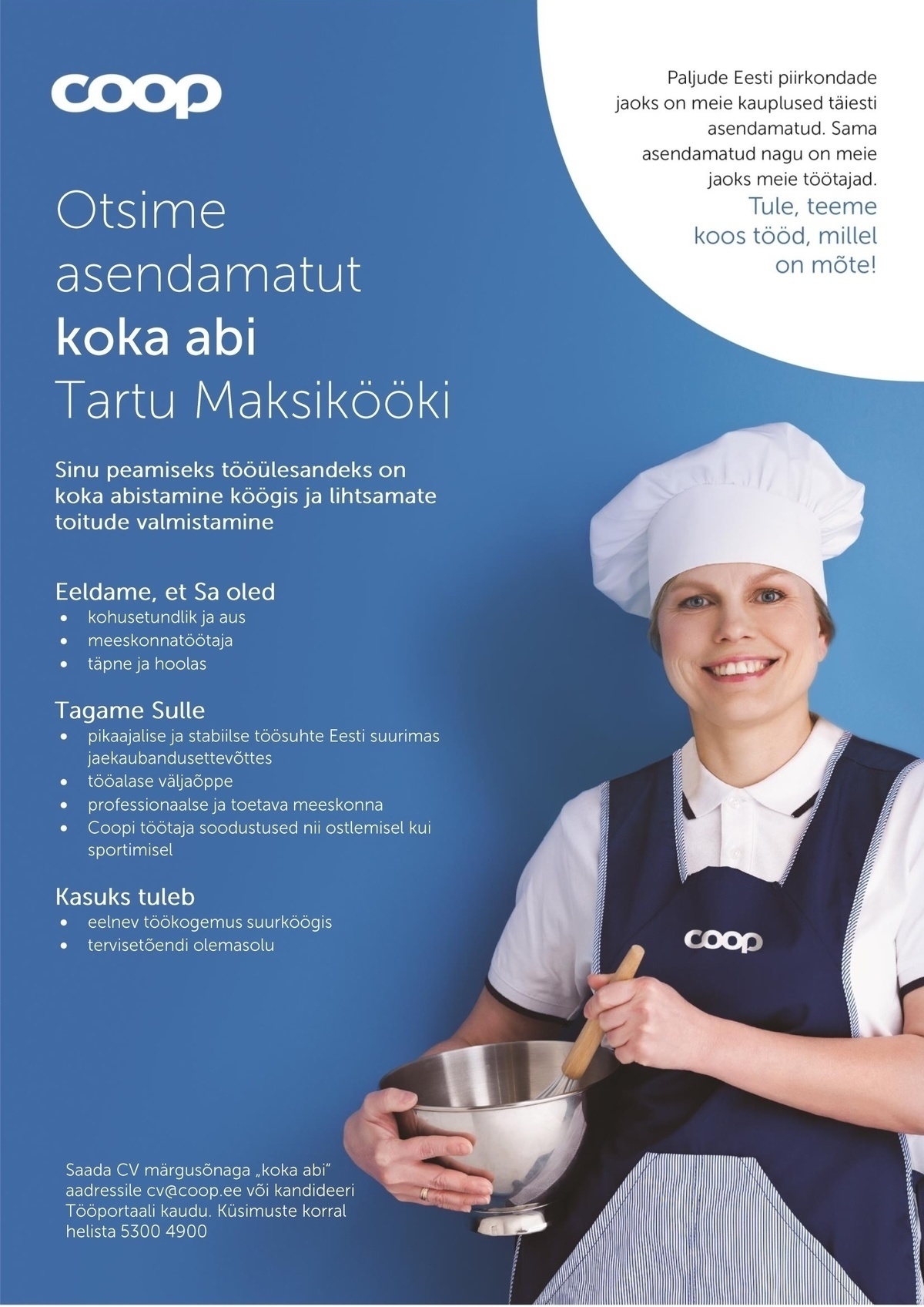 Coop Eesti Keskühistu Koka abi (Maksiköök)