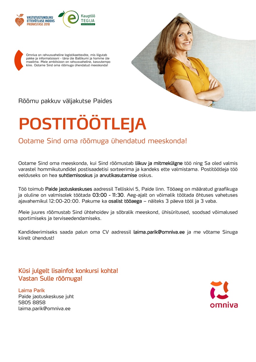 Omniva Postitöötleja (Paide)