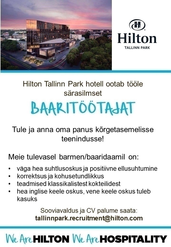 Hilton Tallinn Park Baaritöötaja (Hilton Tallinn Park)