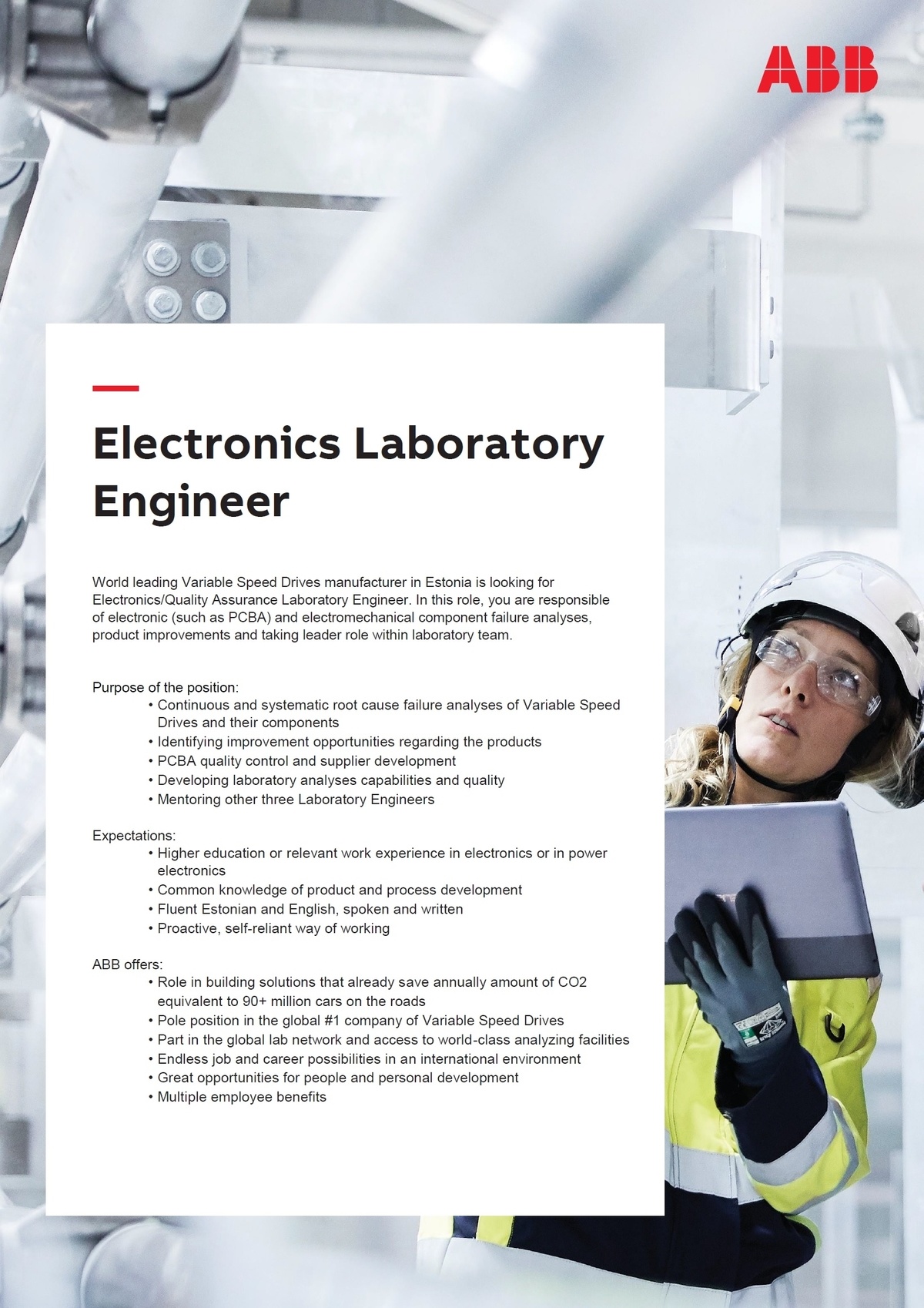 ABB AS Electronics Laboratory Engineer