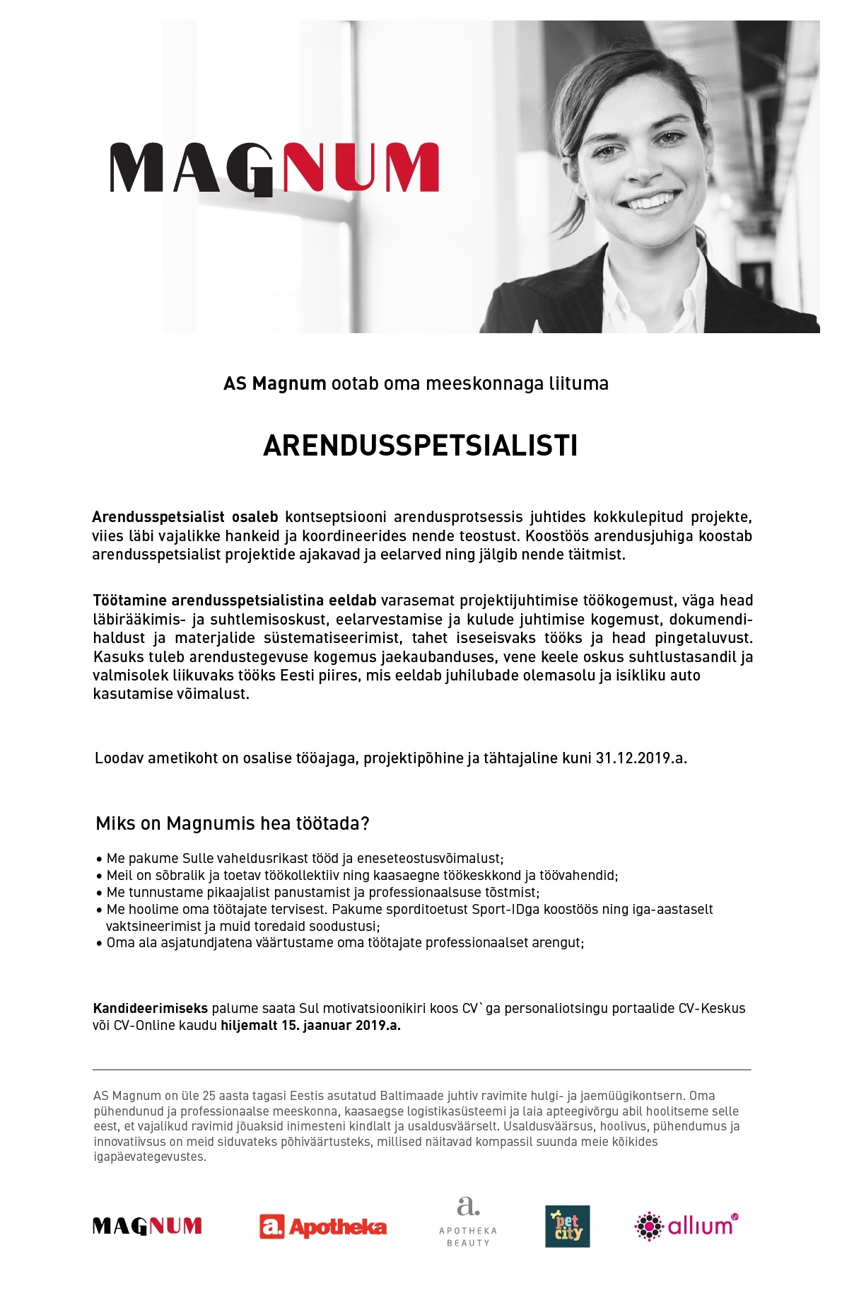 Magnum AS  Arendusspetsialist