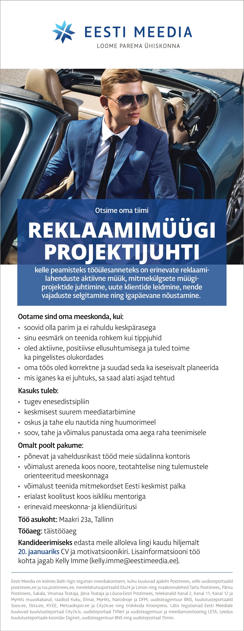 Eesti Meedia Reklaamimüügi projektijuht