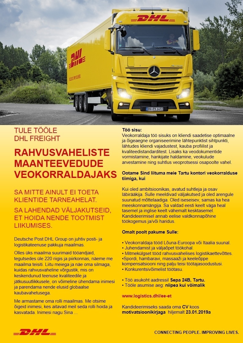 DHL Estonia AS Veokorraldaja
