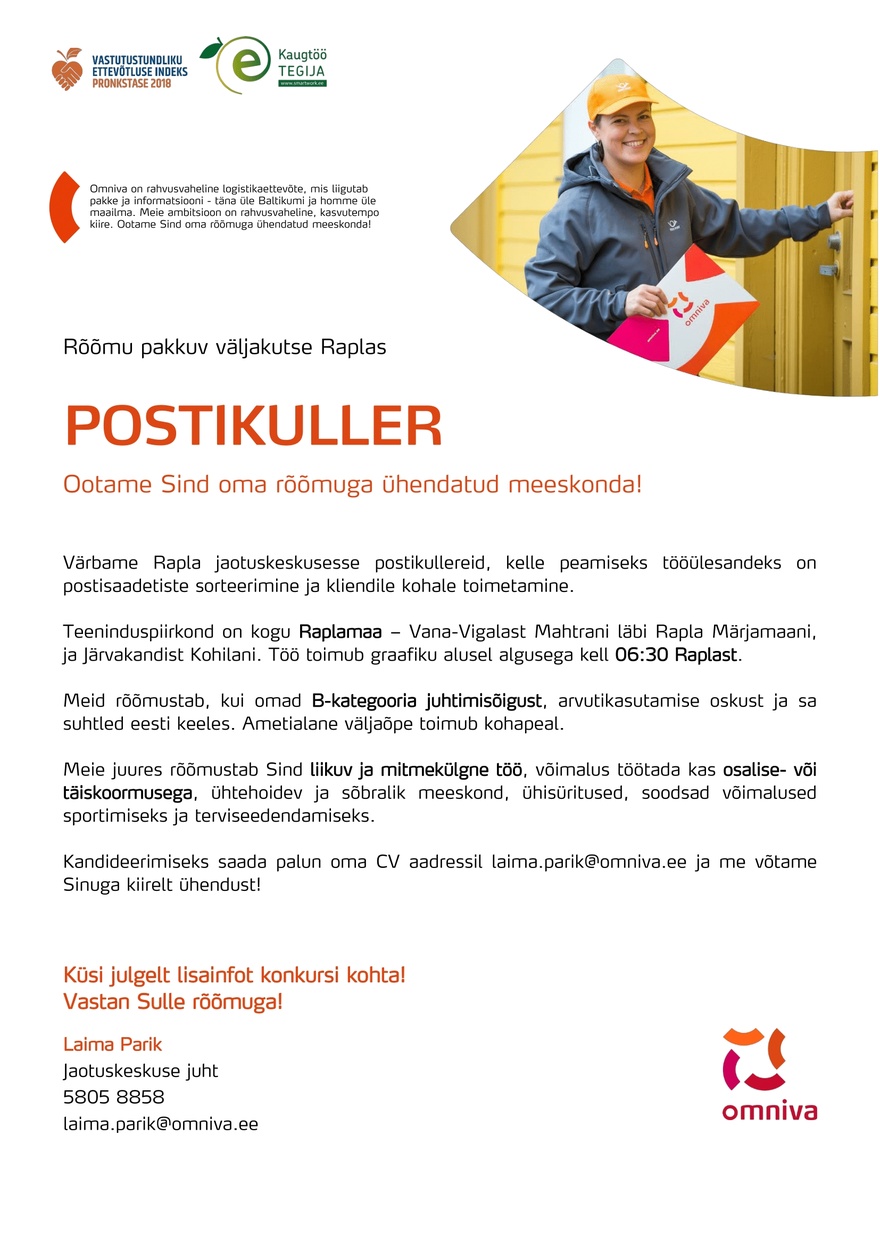 Omniva Postikuller (Rapla)