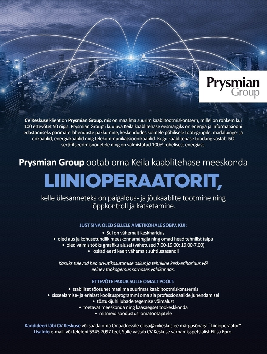Prysmian Group Baltics AS Liinioperaator (Prysmian Group)