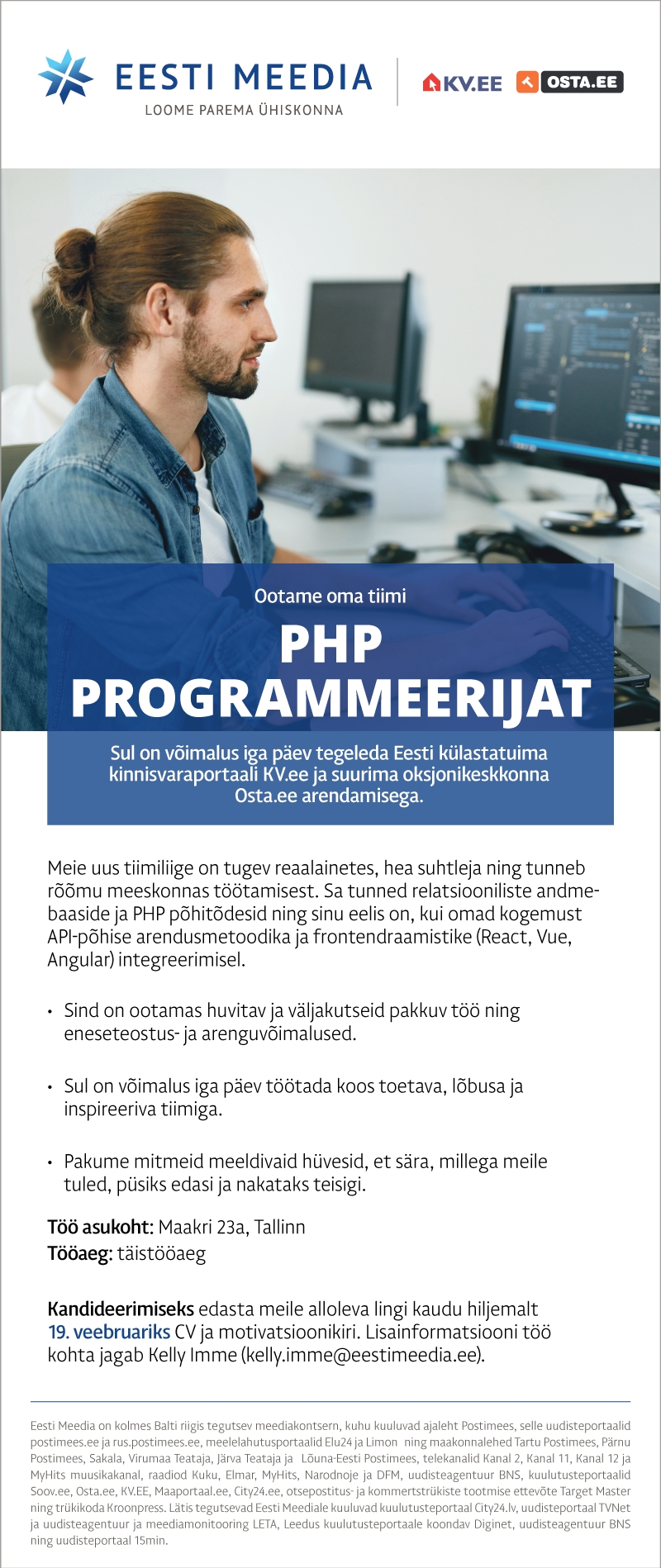 Eesti Meedia PHP programmeerija