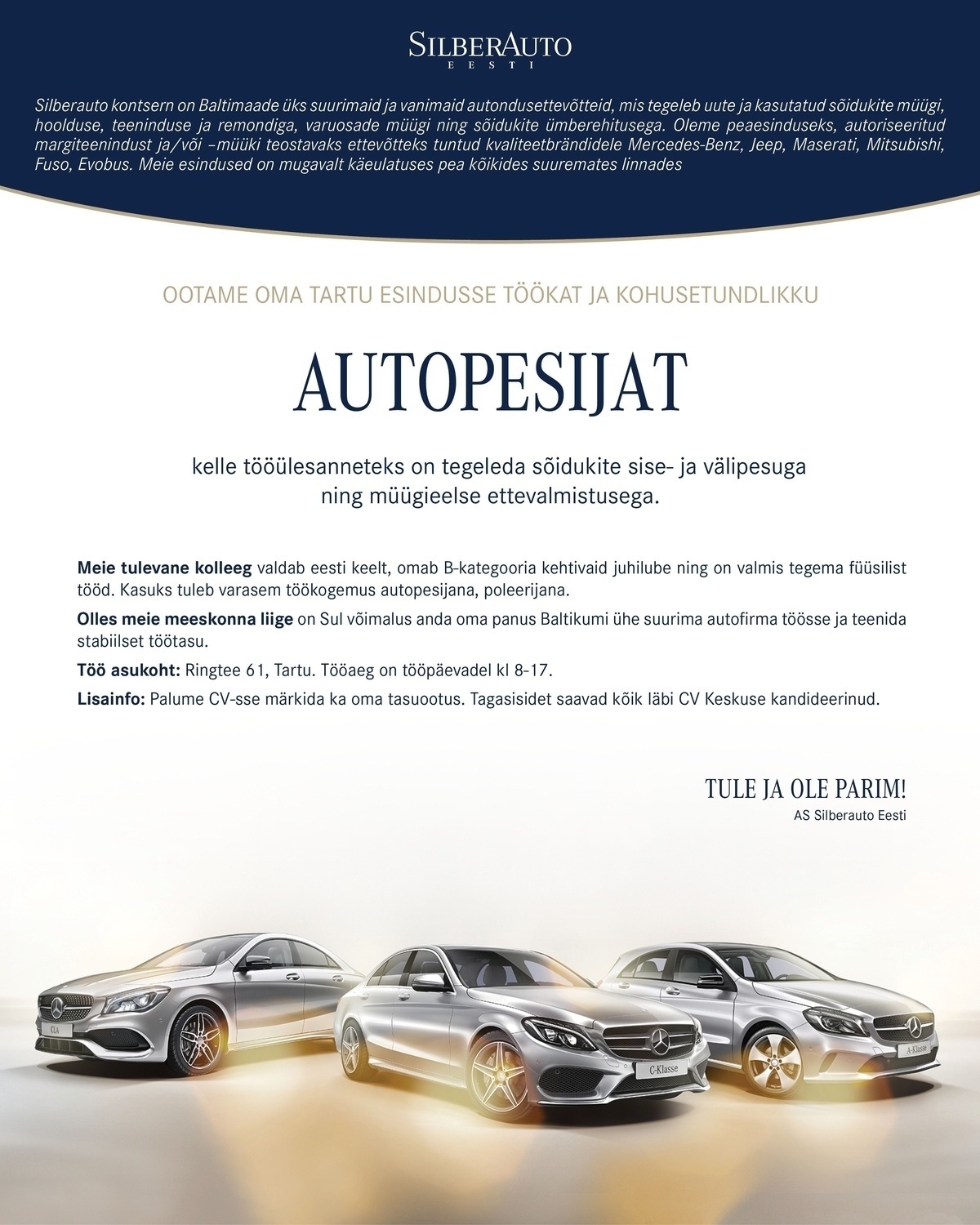 Silberauto Eesti AS Autopesija