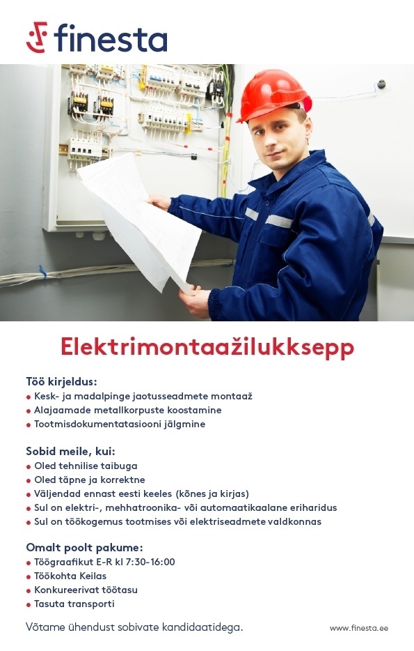 Finesta Baltic OÜ Elektrimontaažilukksepp