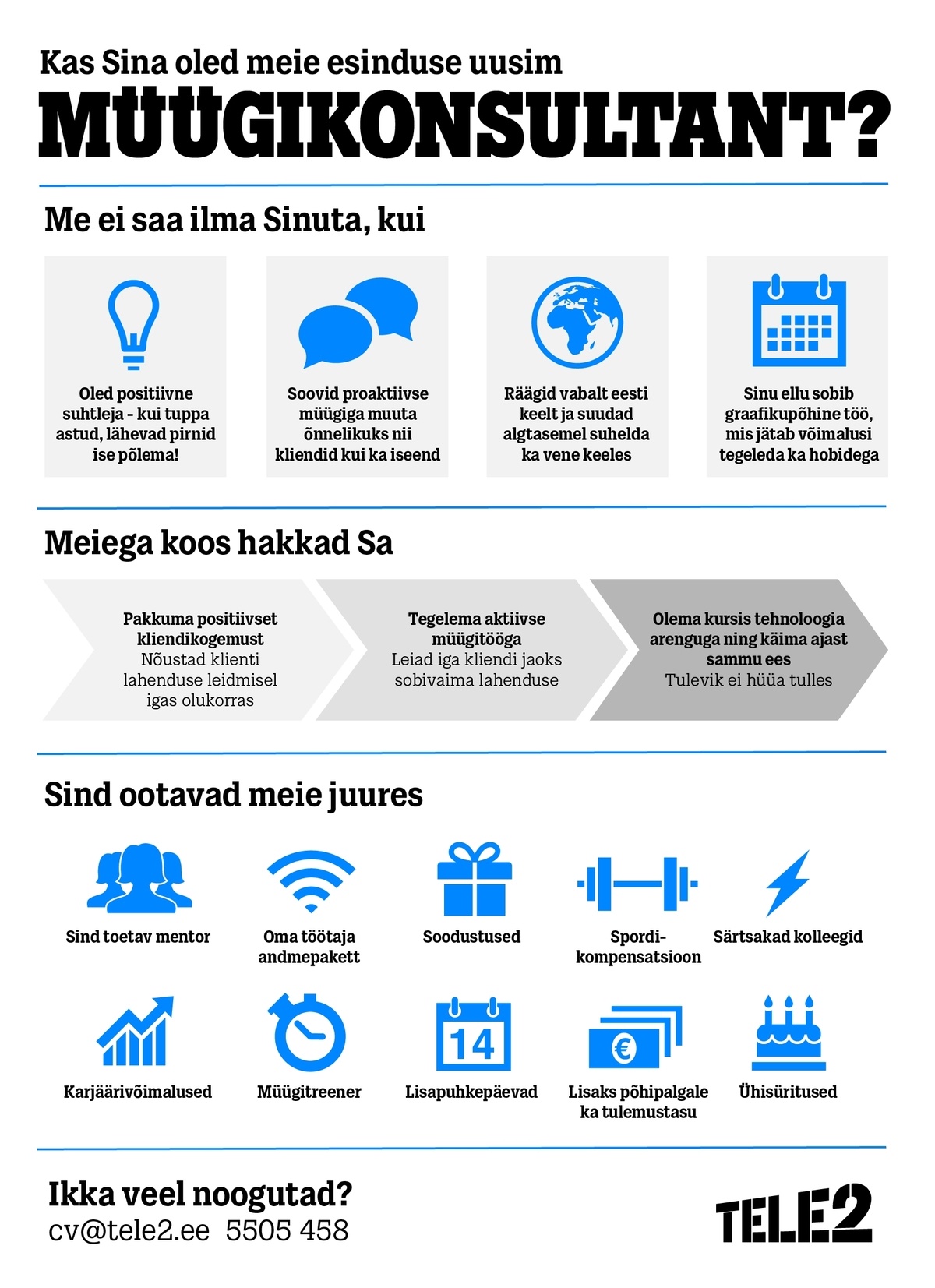 Tele2 Eesti AS Müügikonsultant (Haapsalu)