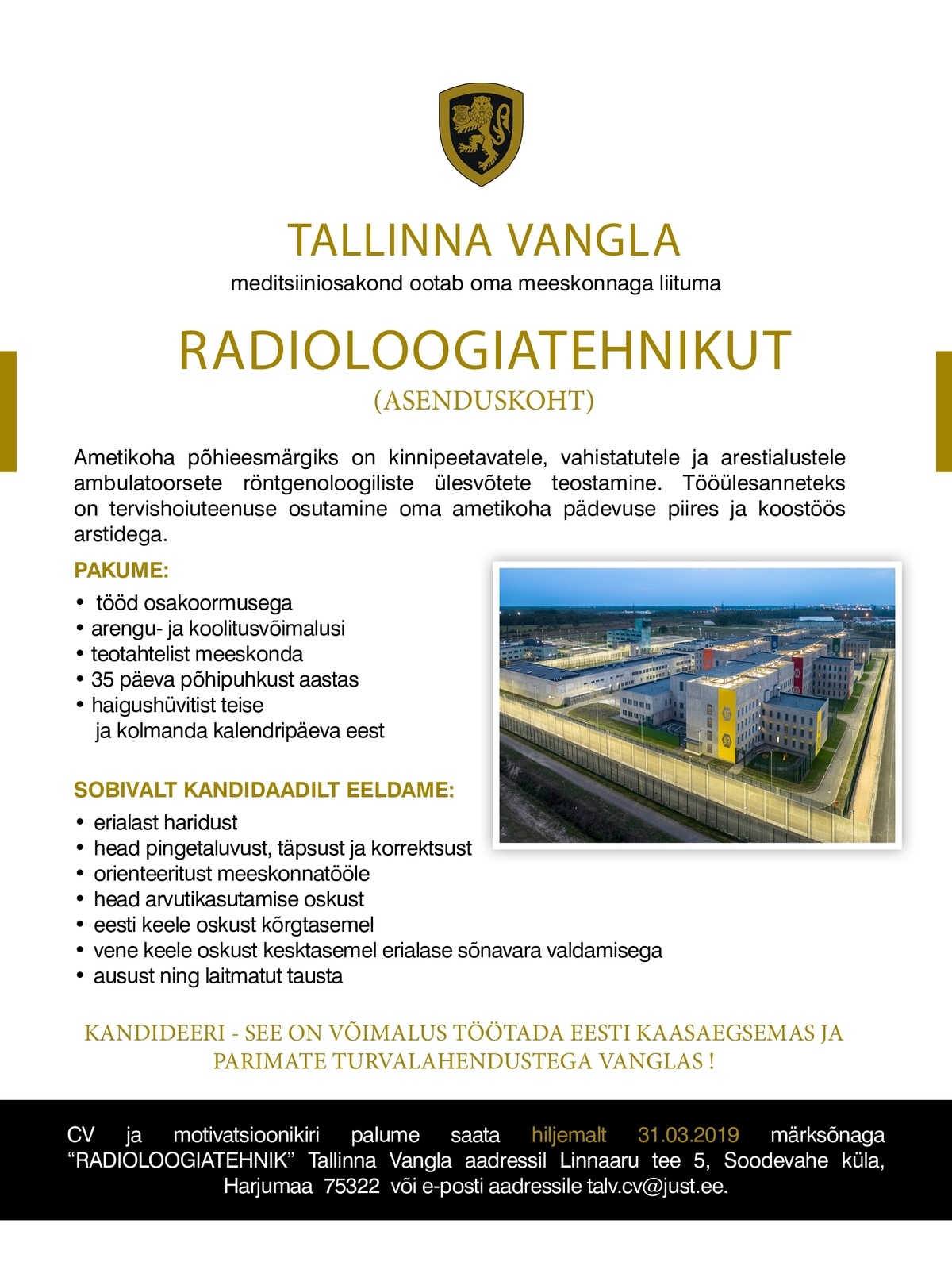 Tallinna Vangla Radioloogiatehnik