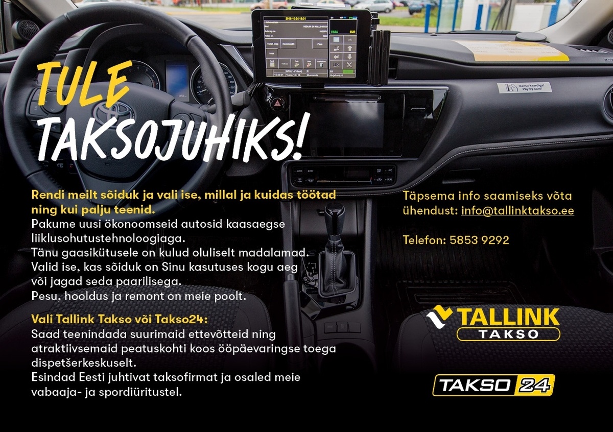 Tallink Takso AS Hakka taksojuhiks