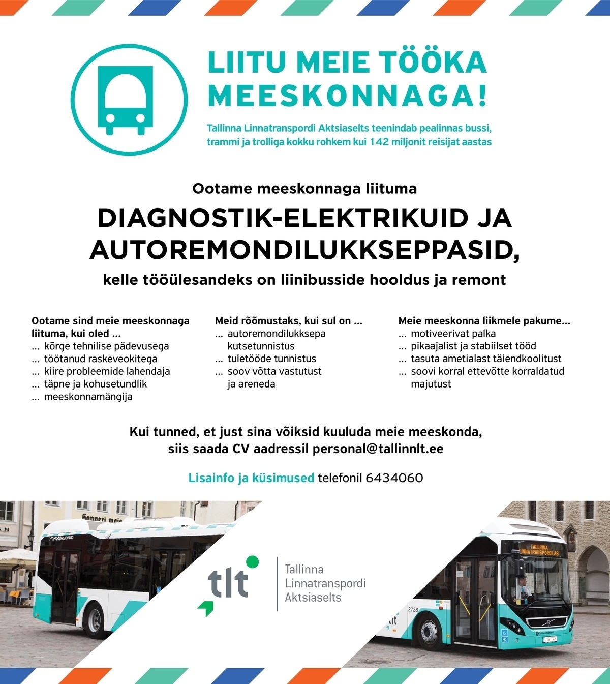Tallinna Linnatranspordi AS Diagnostik-elektrik ja autoremondilukksepp