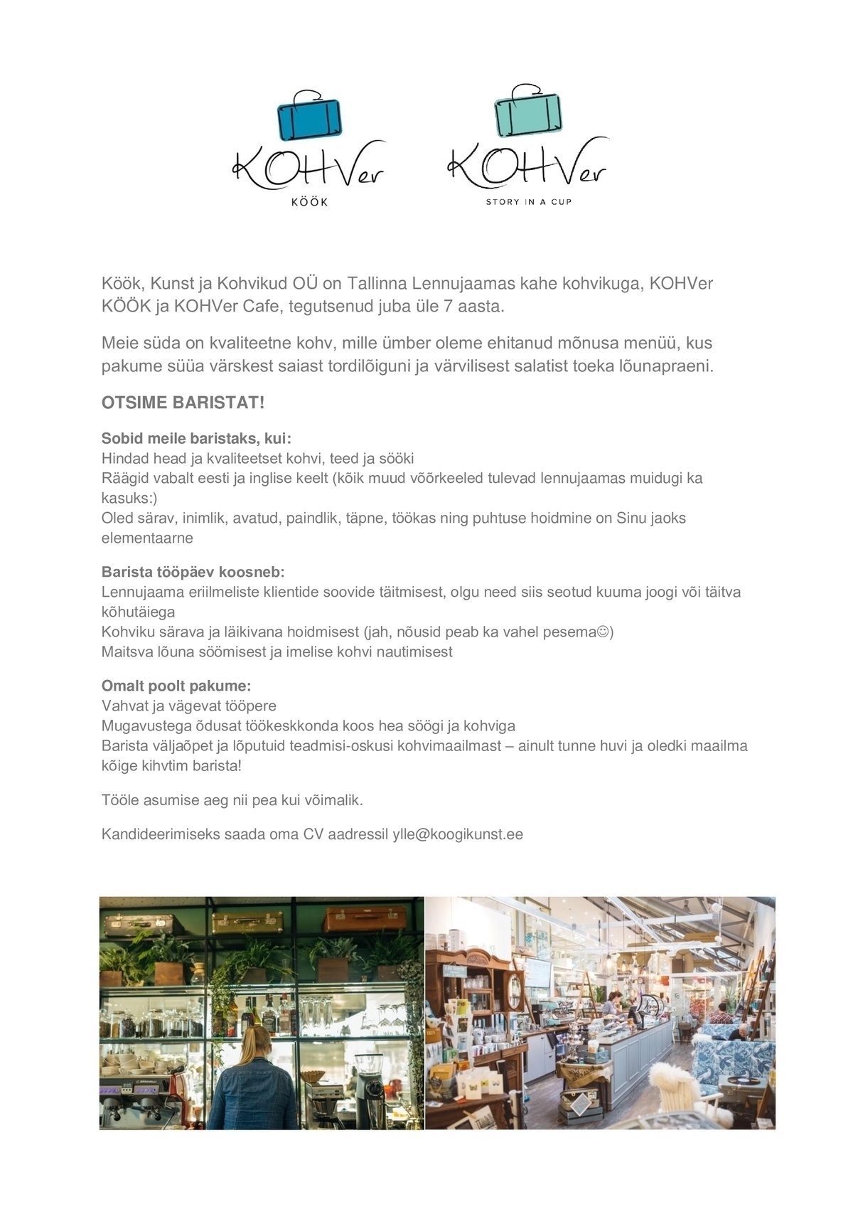 Köök, Kunst ja Kohvikud OÜ Barista