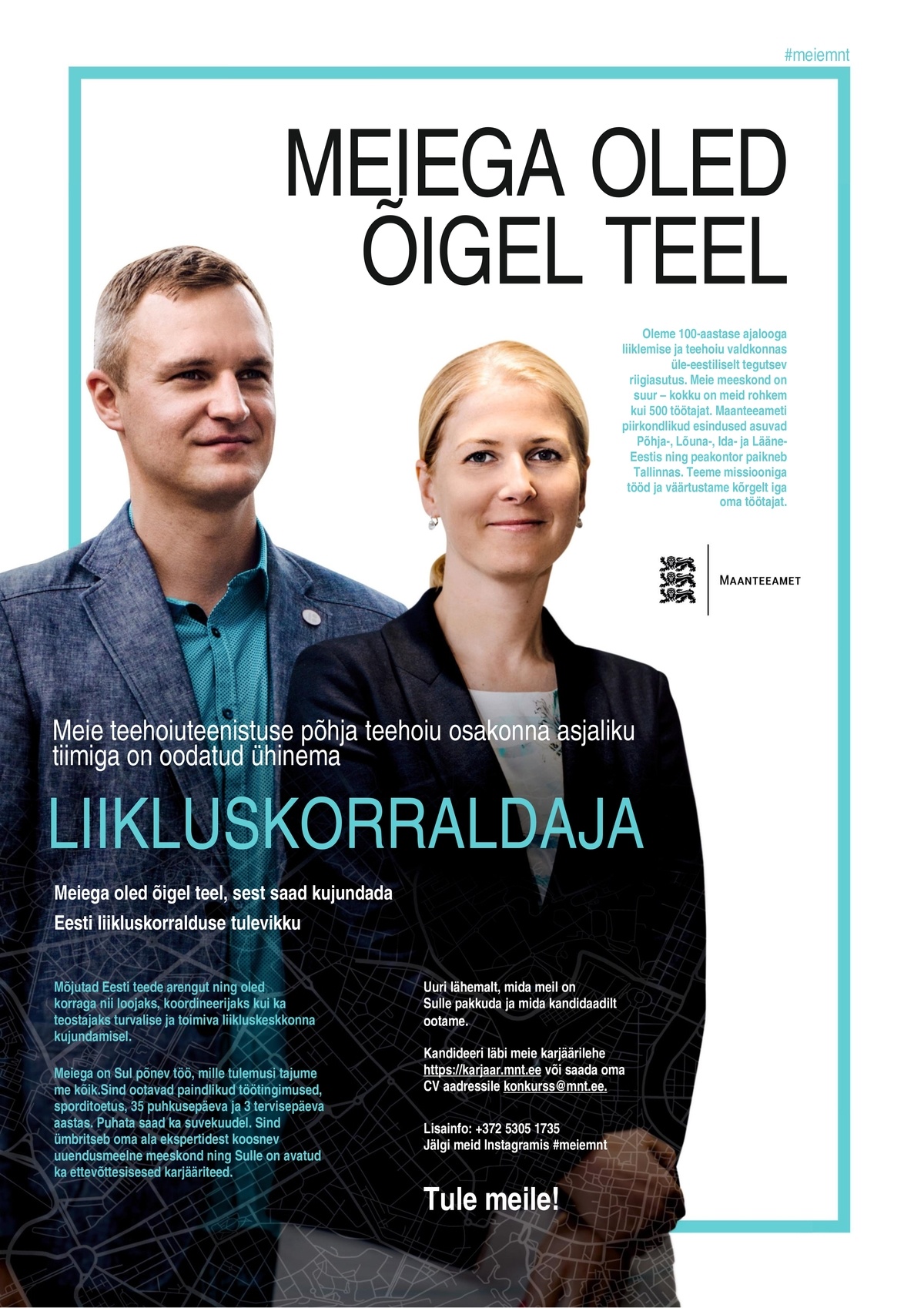 MAANTEEAMET Maanteeameti põhja teehoiu osakonna liikluskorraldaja