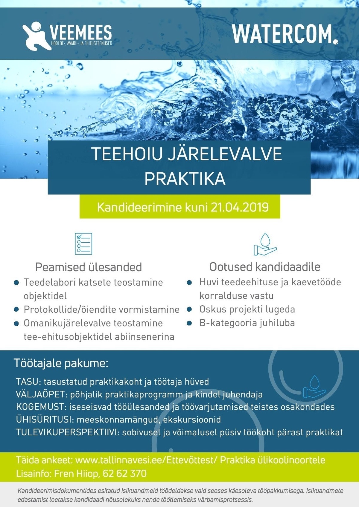 AS Tallinna Vesi/Watercom Teehoiu omanikujärelevalve praktika