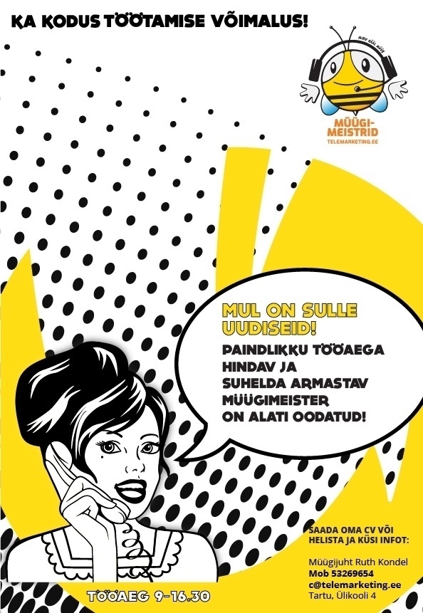 Müügimeistrite AS Telefonimüügi konsultant