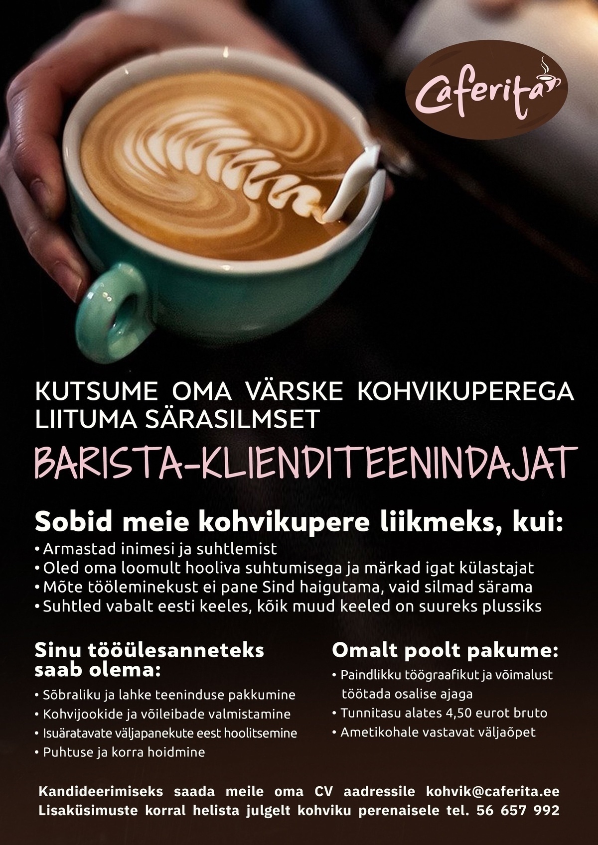 Kohviaeg OÜ Barista - klienditeenindaja