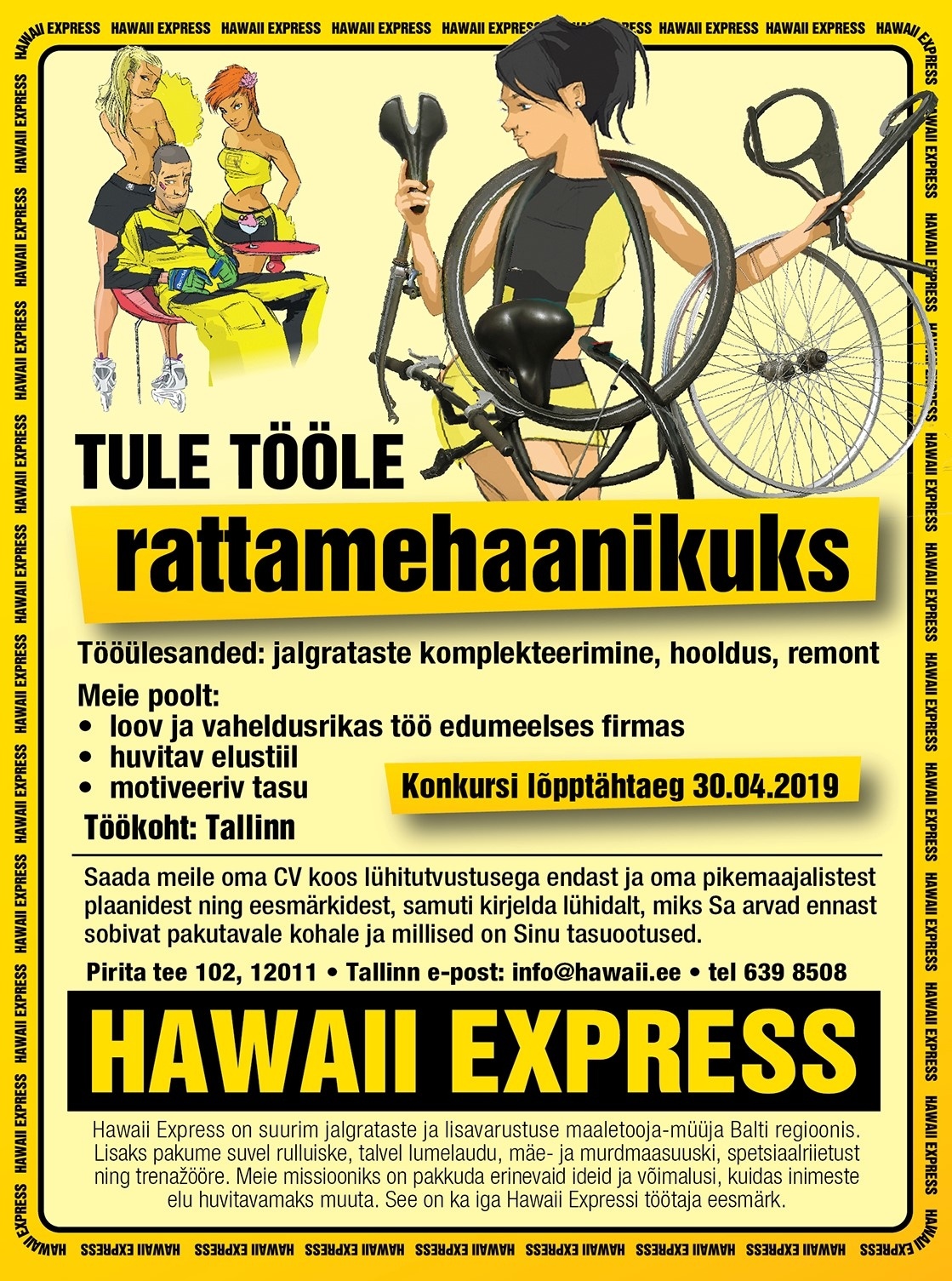 Hawaii Express OÜ Rattamehaanik