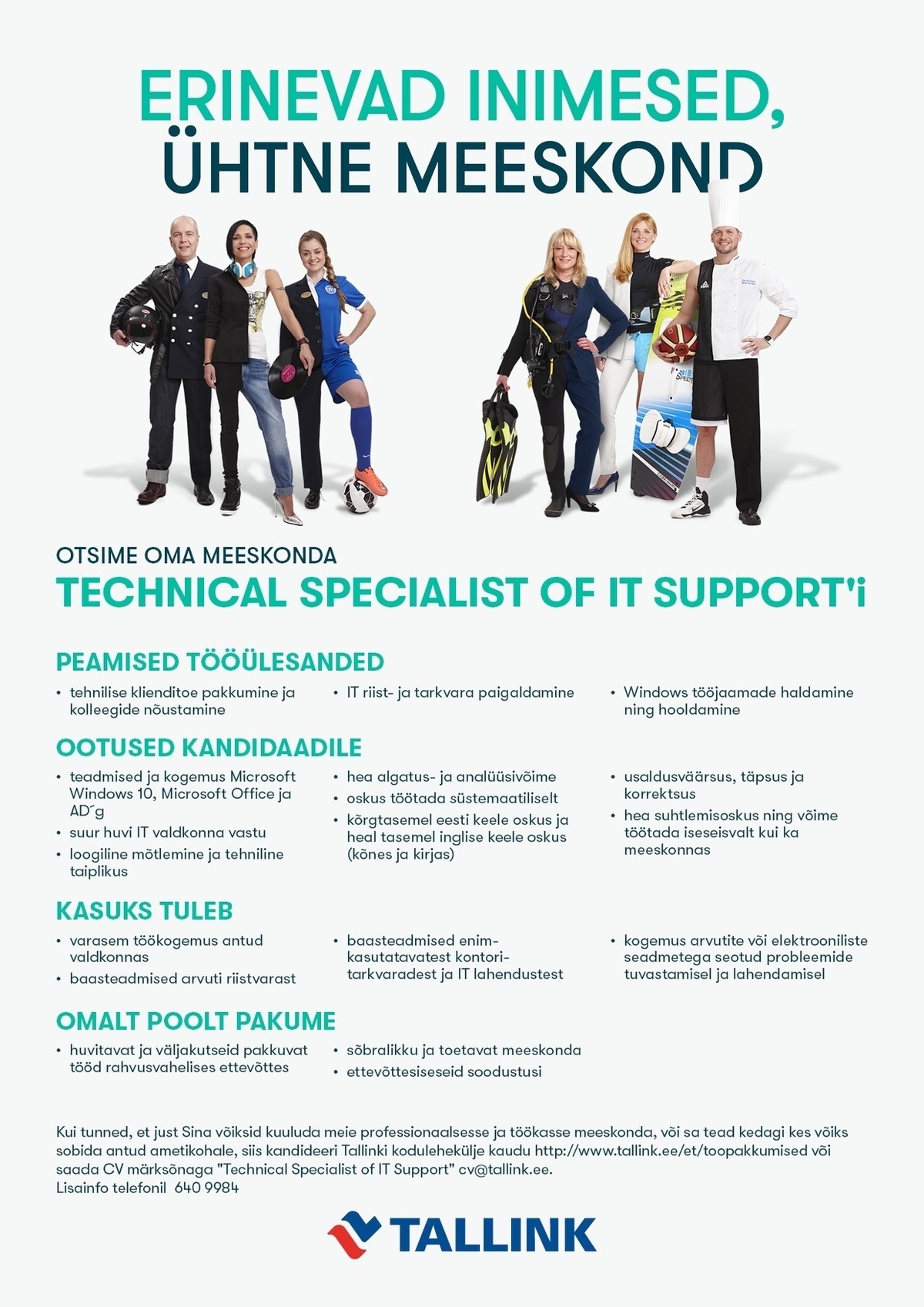 Tallink Grupp AS Technical Specialist of IT Support