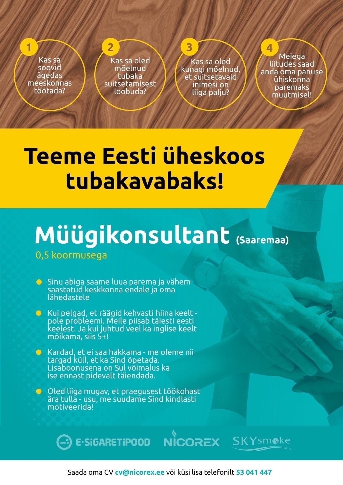 Nicorex Baltic OÜ Müügikonsultant