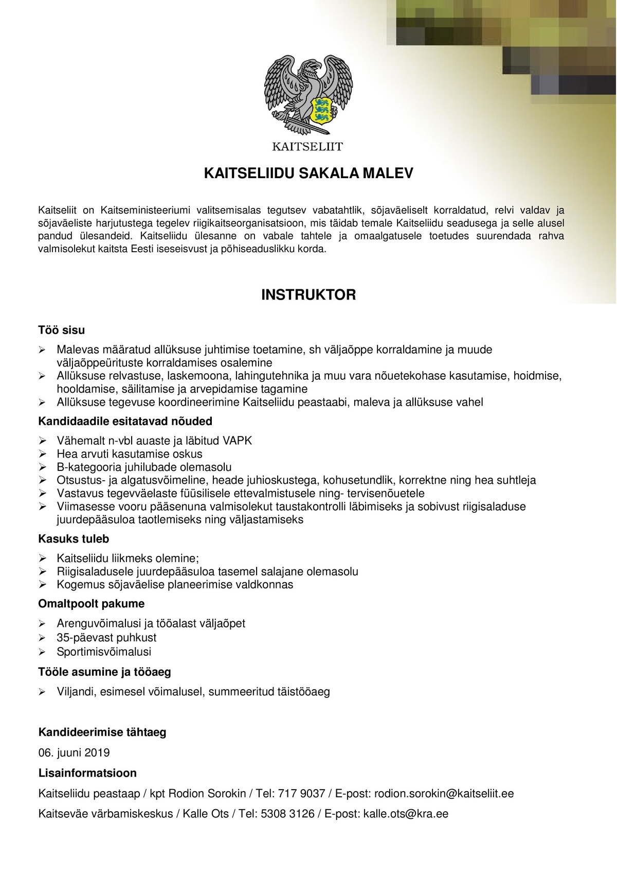 Kaitseliit INSTRUKTOR