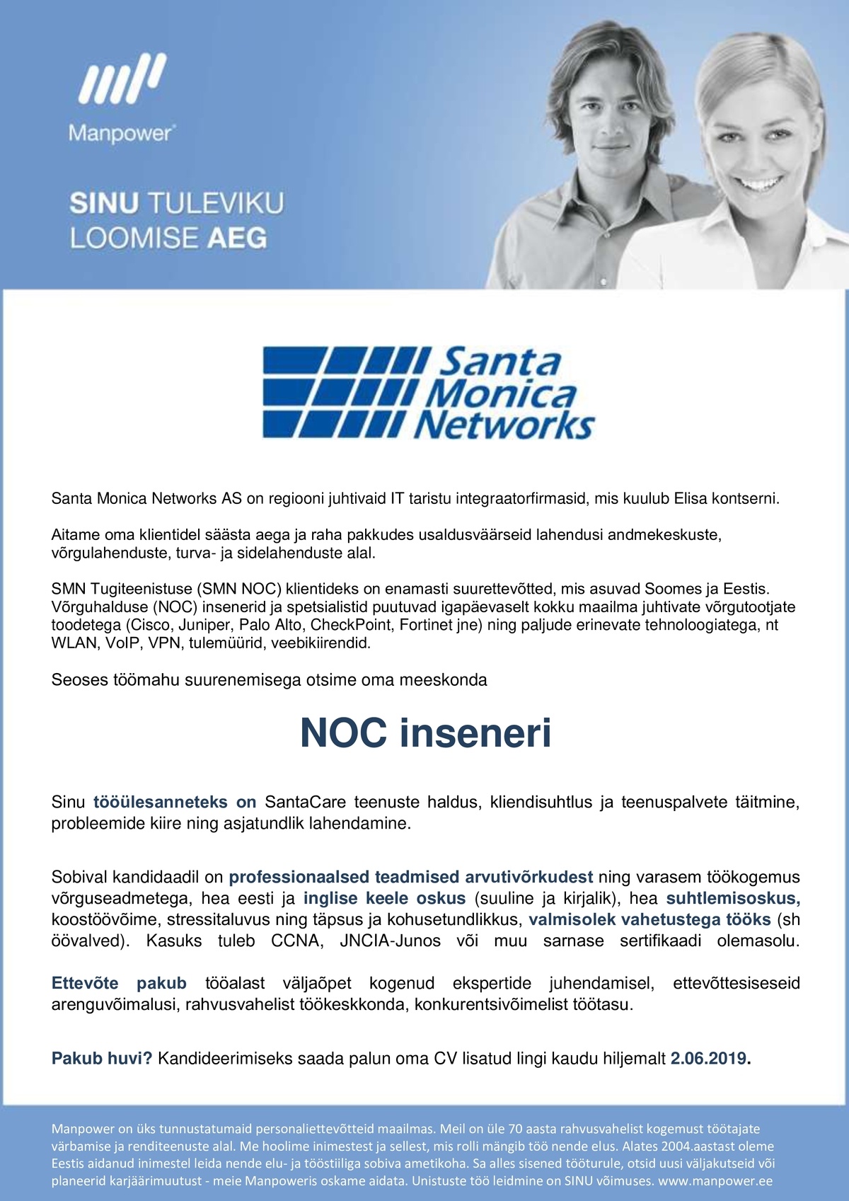 Manpower OÜ NOC INSENER