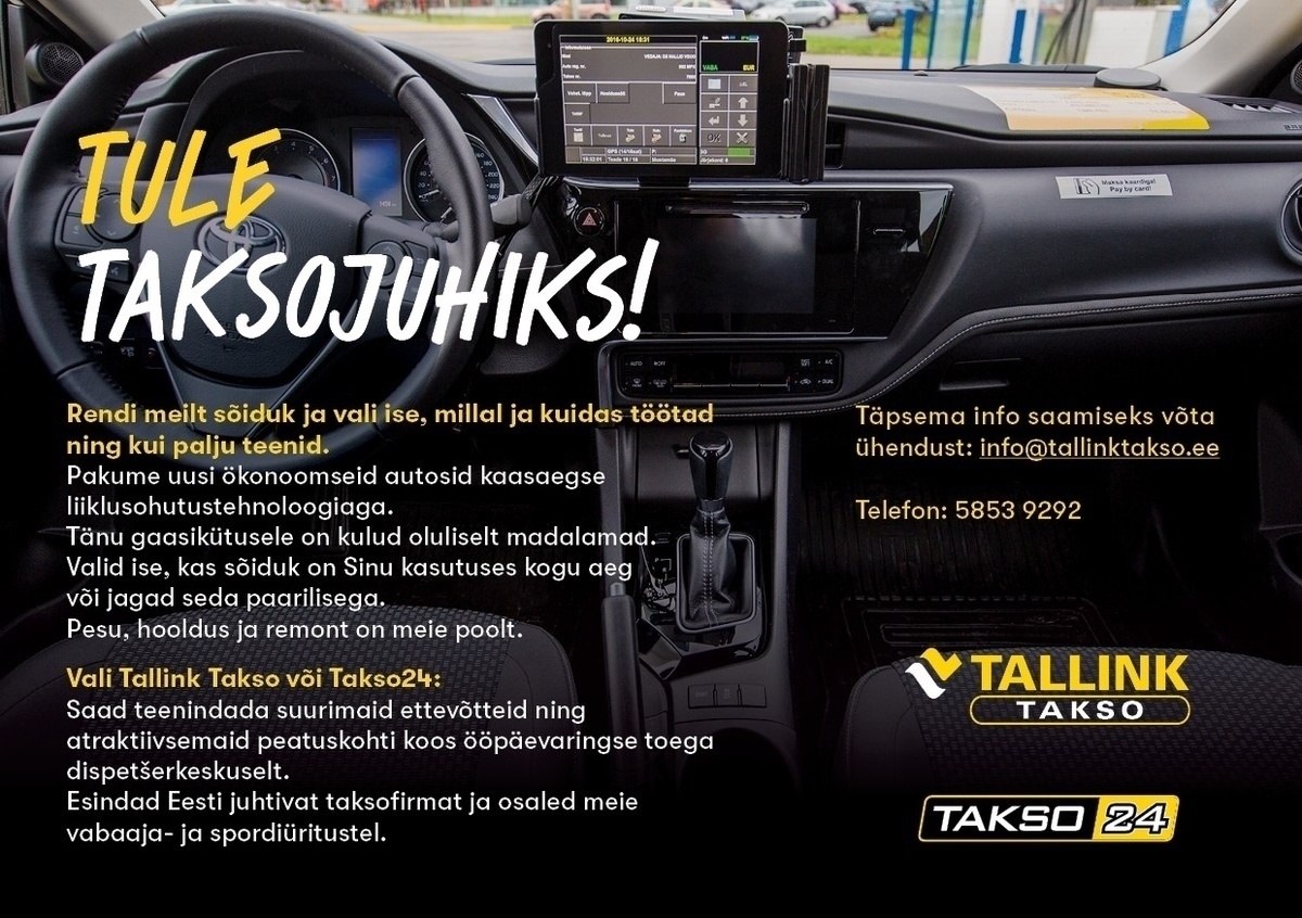Tallink Takso AS Hakka taksojuhiks