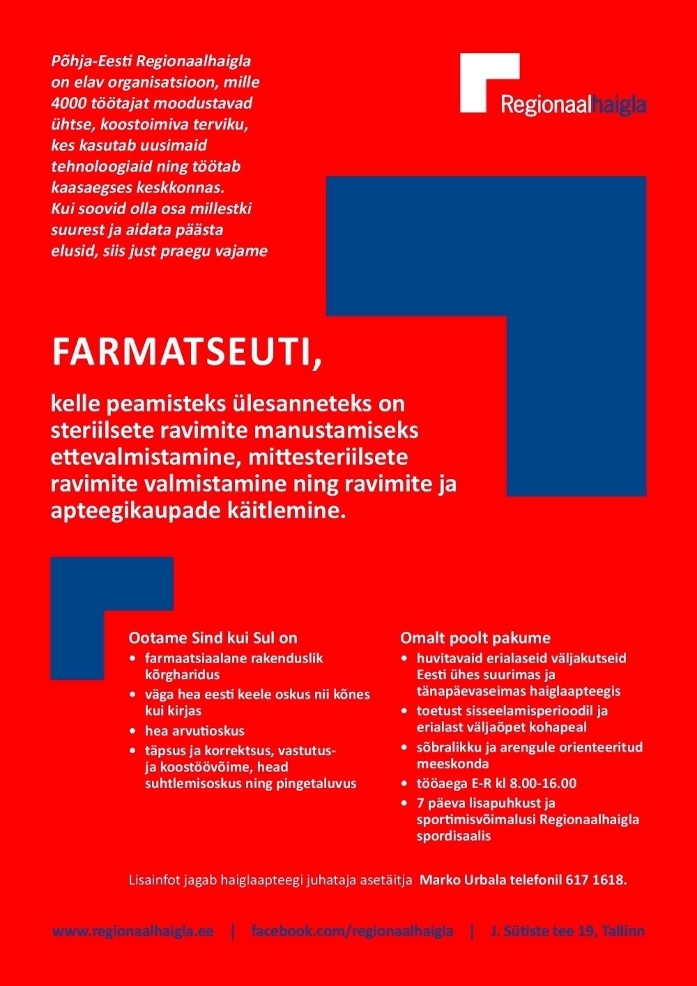 Põhja-Eesti Regionaalhaigla SA Farmatseut