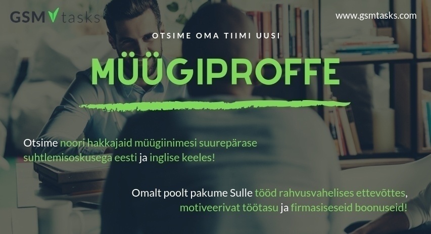 GSMVALVE OÜ MÜÜGIPROFF - GSMtasks.com 