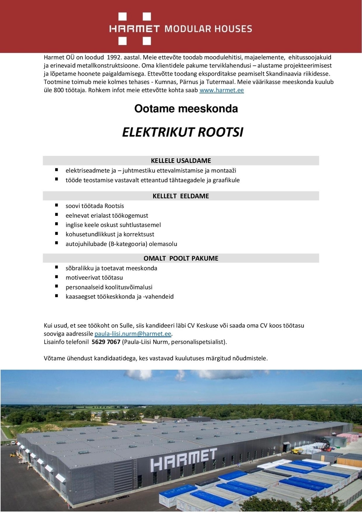 Harmet OÜ Elektrik Rootsi