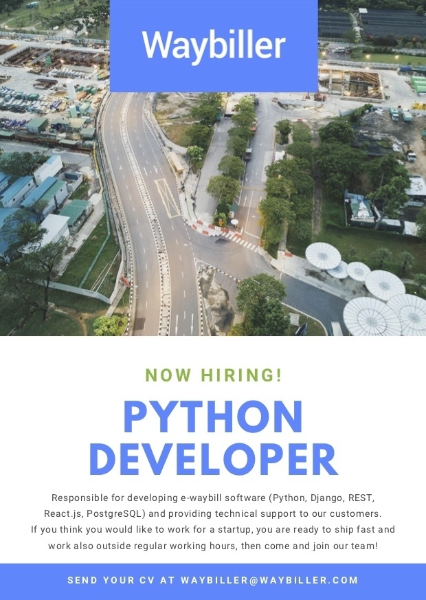 Waybiller OÜ Python Developer
