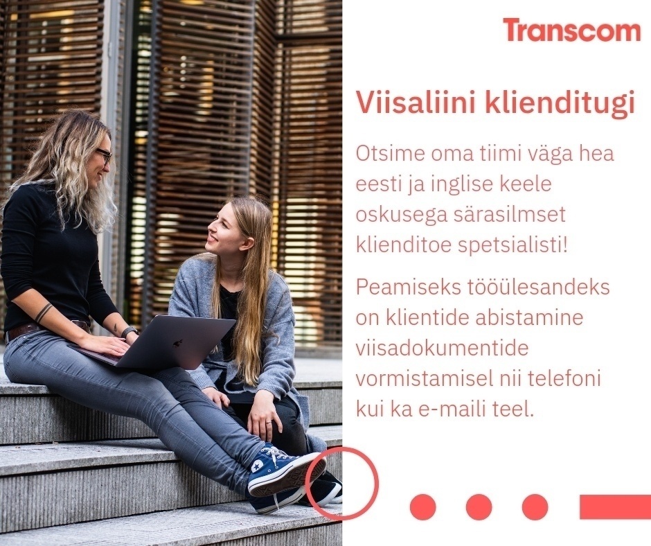 Transcom Eesti OÜ Viisaliini klienditoe spetsialist