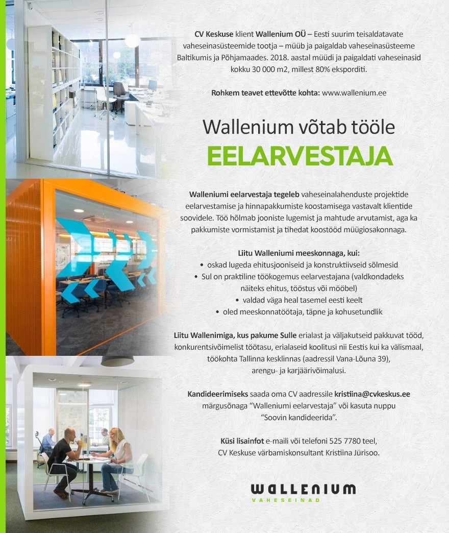 Wallenium OÜ Eelarvestaja