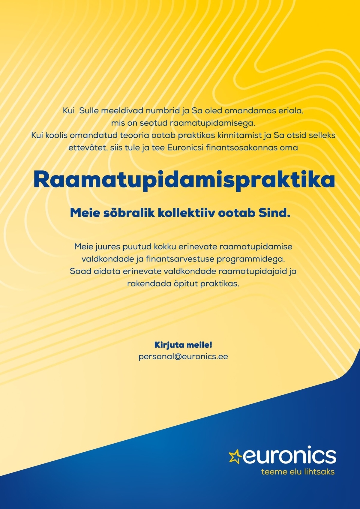 Sandmani Grupi AS Raamatupidamispraktika Euronicsis