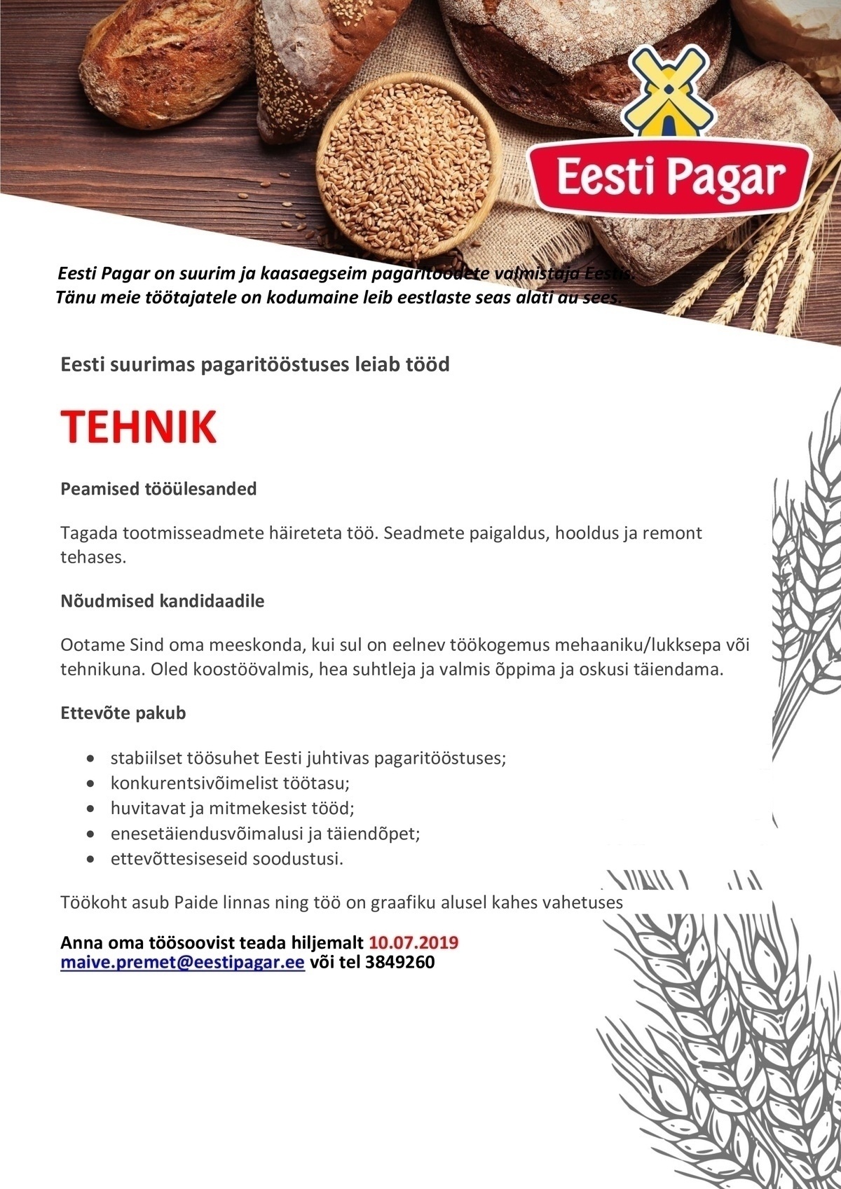 Eesti Pagar AS Tehnik