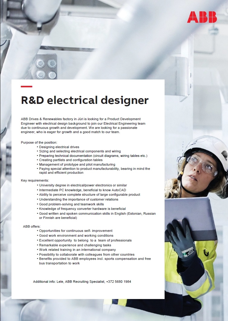 ABB AS R&D electrical designer
