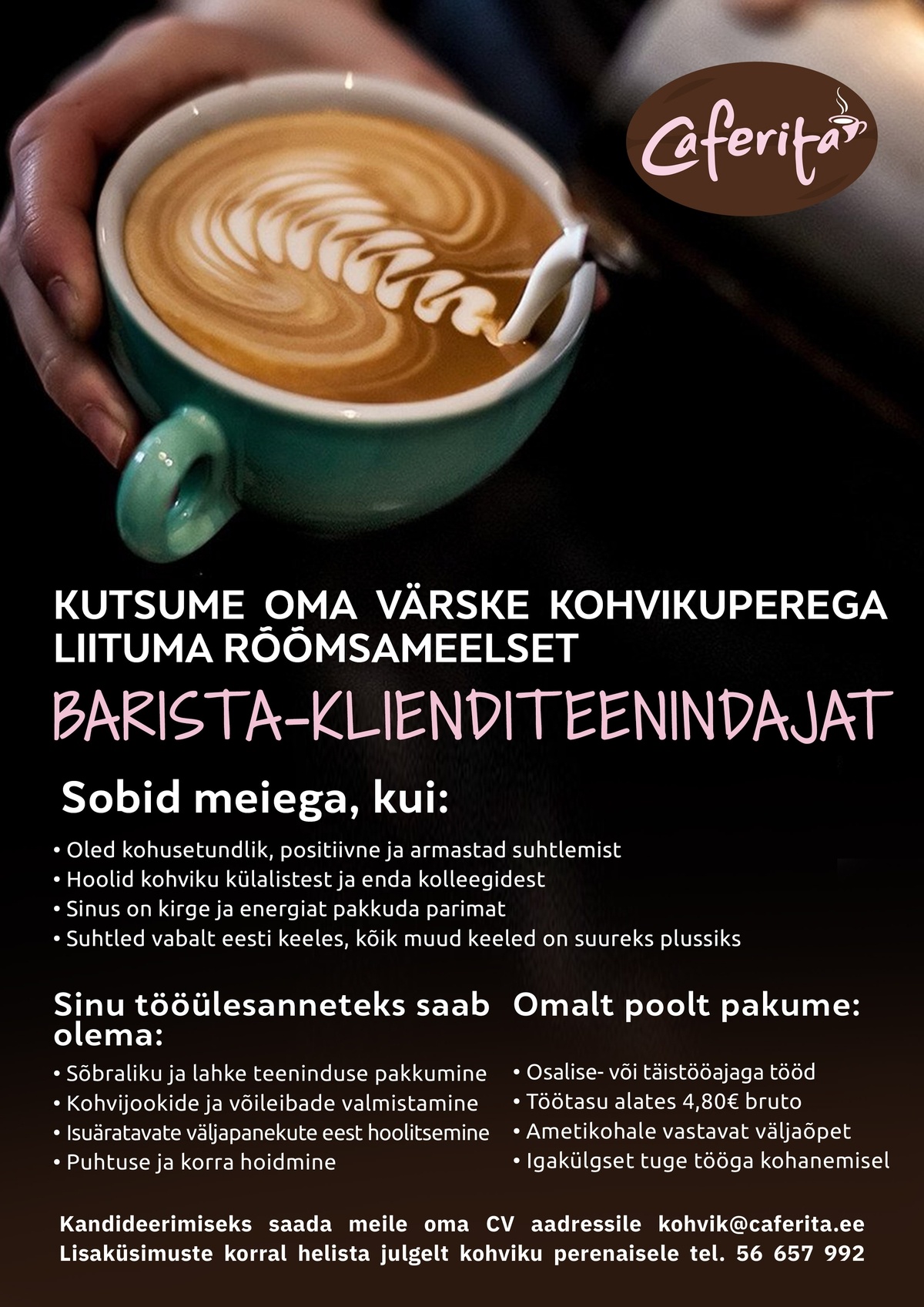 Kohviaeg OÜ Barista-klienditeenindaja