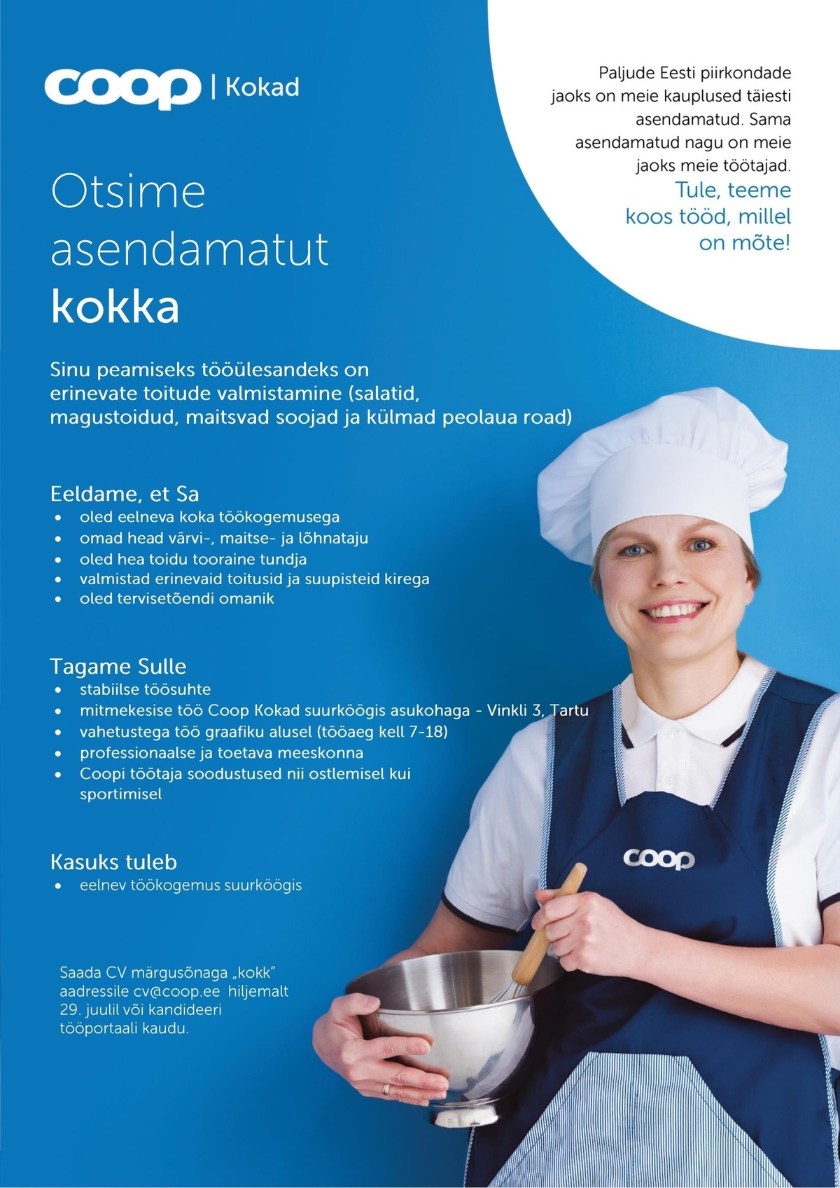 Coop Eesti Keskühistu Kokk