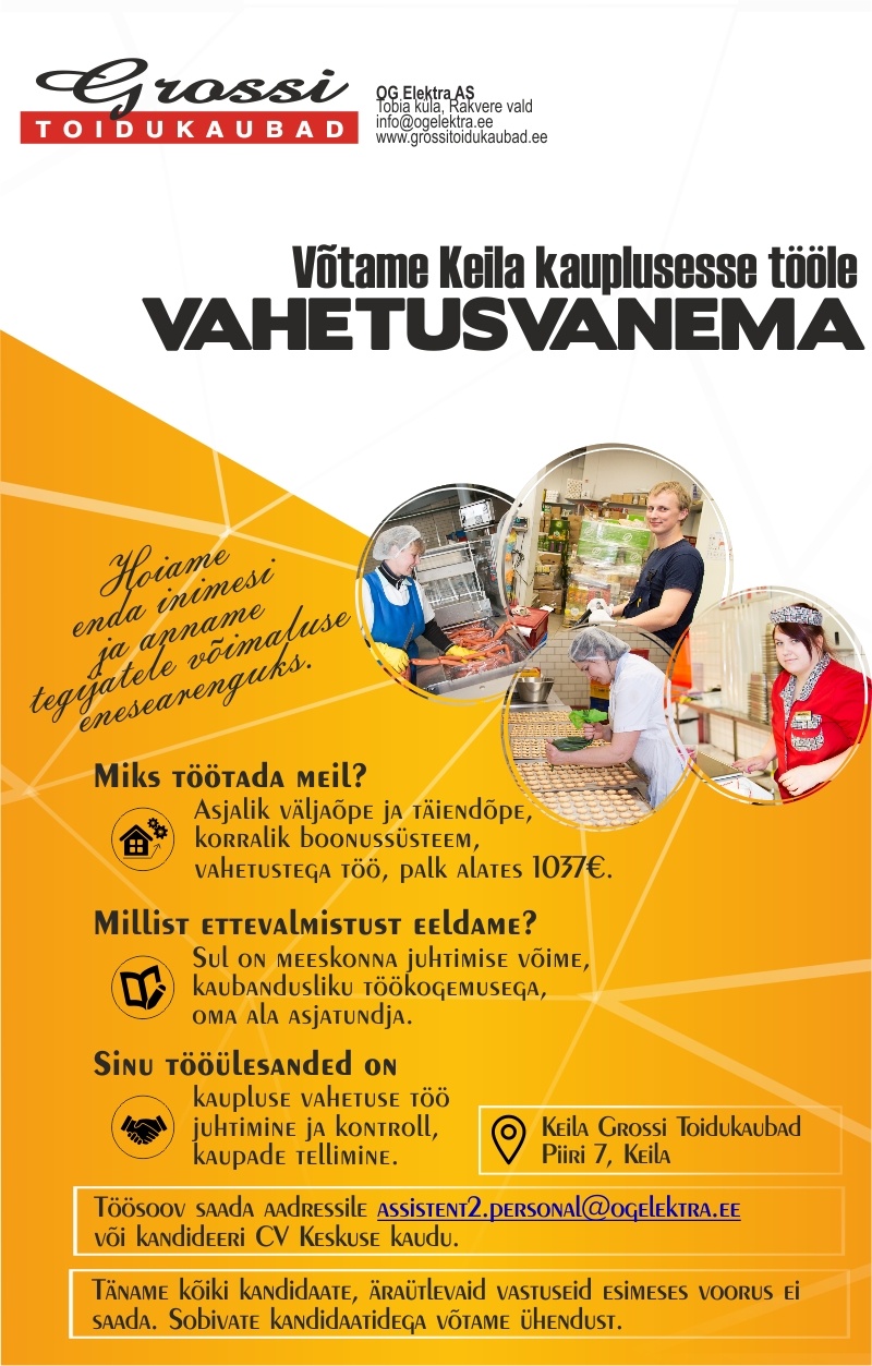 OG Elektra AS Vahetusvanem (Keila)