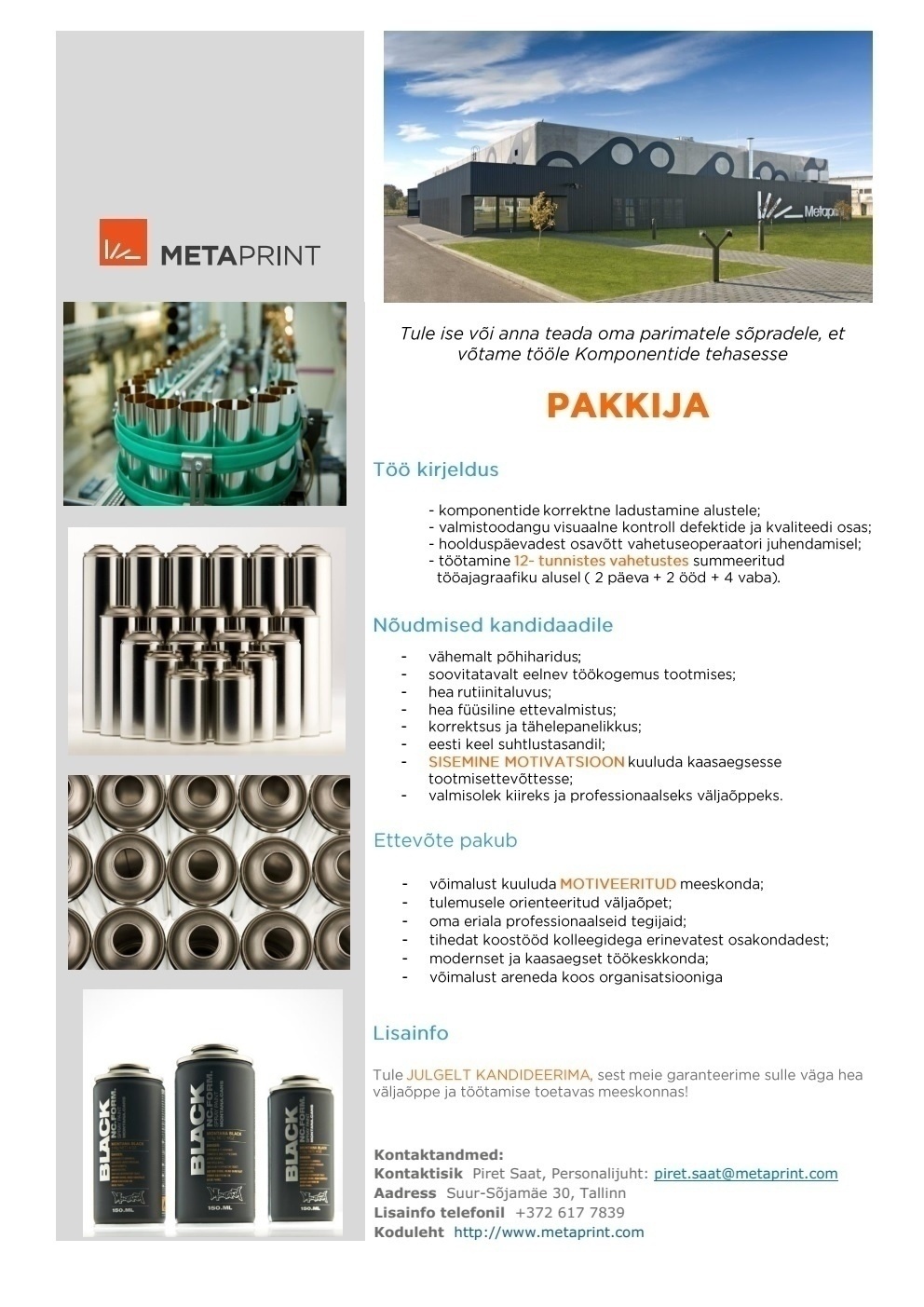Metaprint AS Pakkija