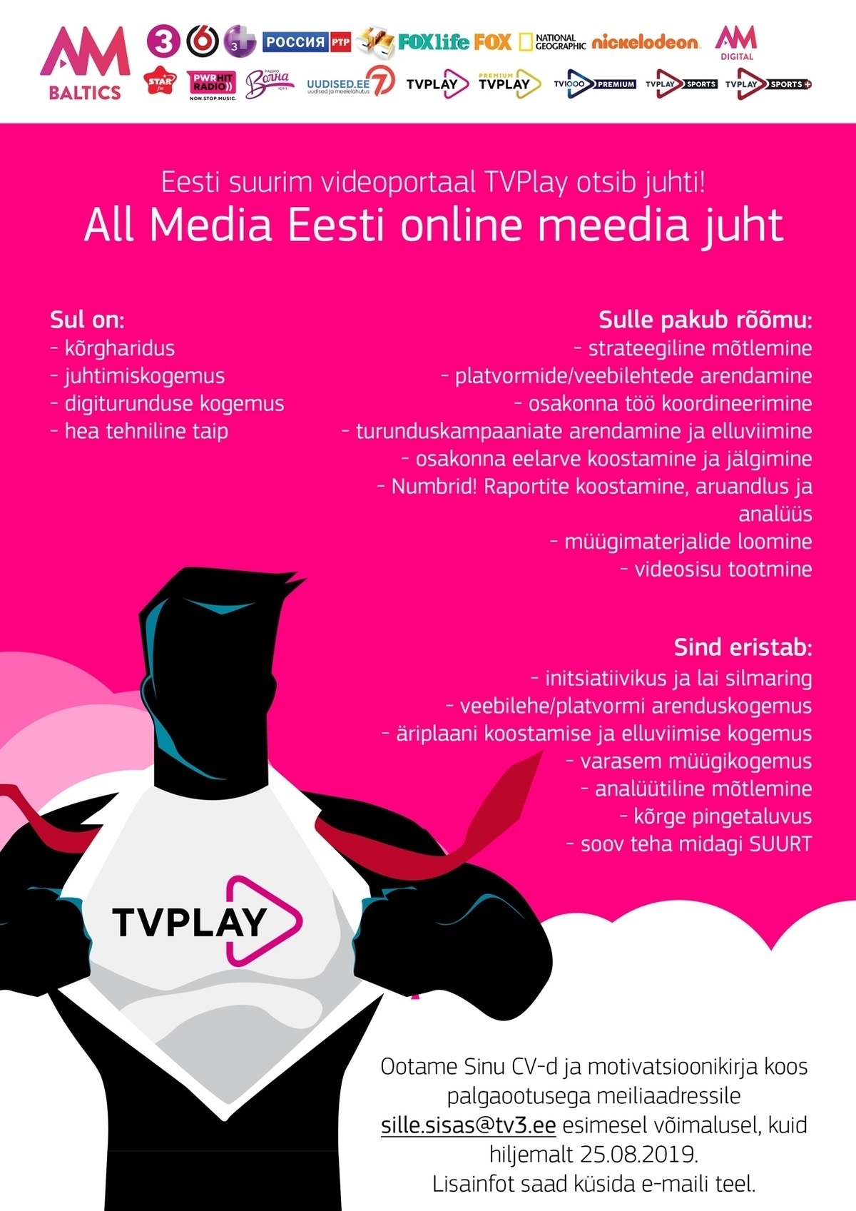 All Media Eesti AS ONLINE MEEDIA JUHT