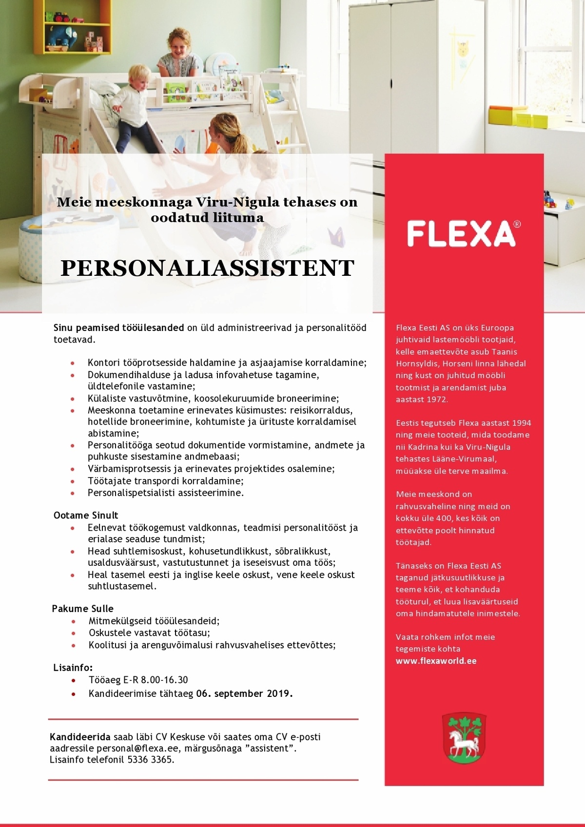 Flexa Eesti AS Personaliassistent