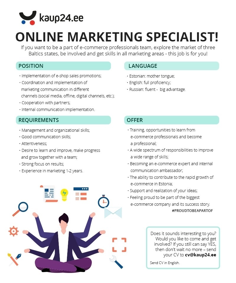 DLB TRADING OÜ Online Marketing Specialist