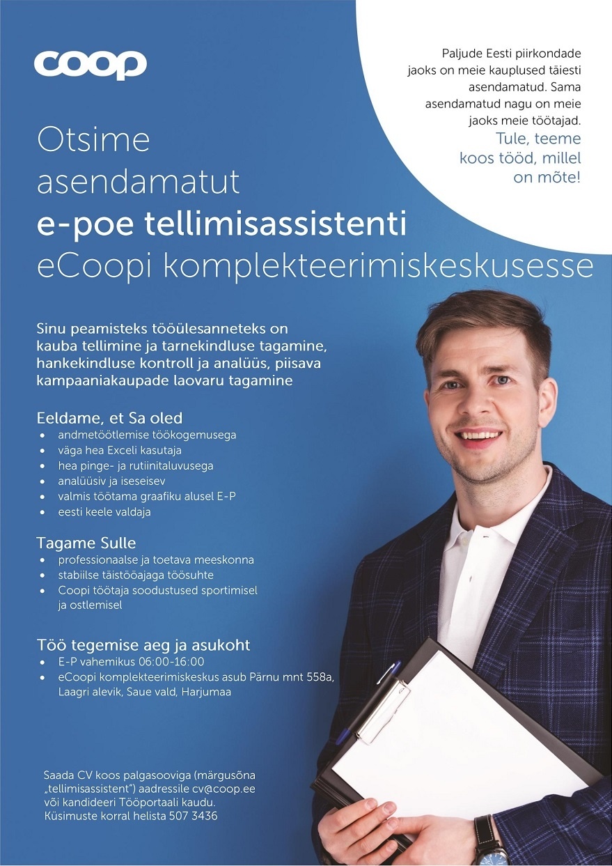 Coop Eesti Keskühistu Tellimisassistent (eCoop)