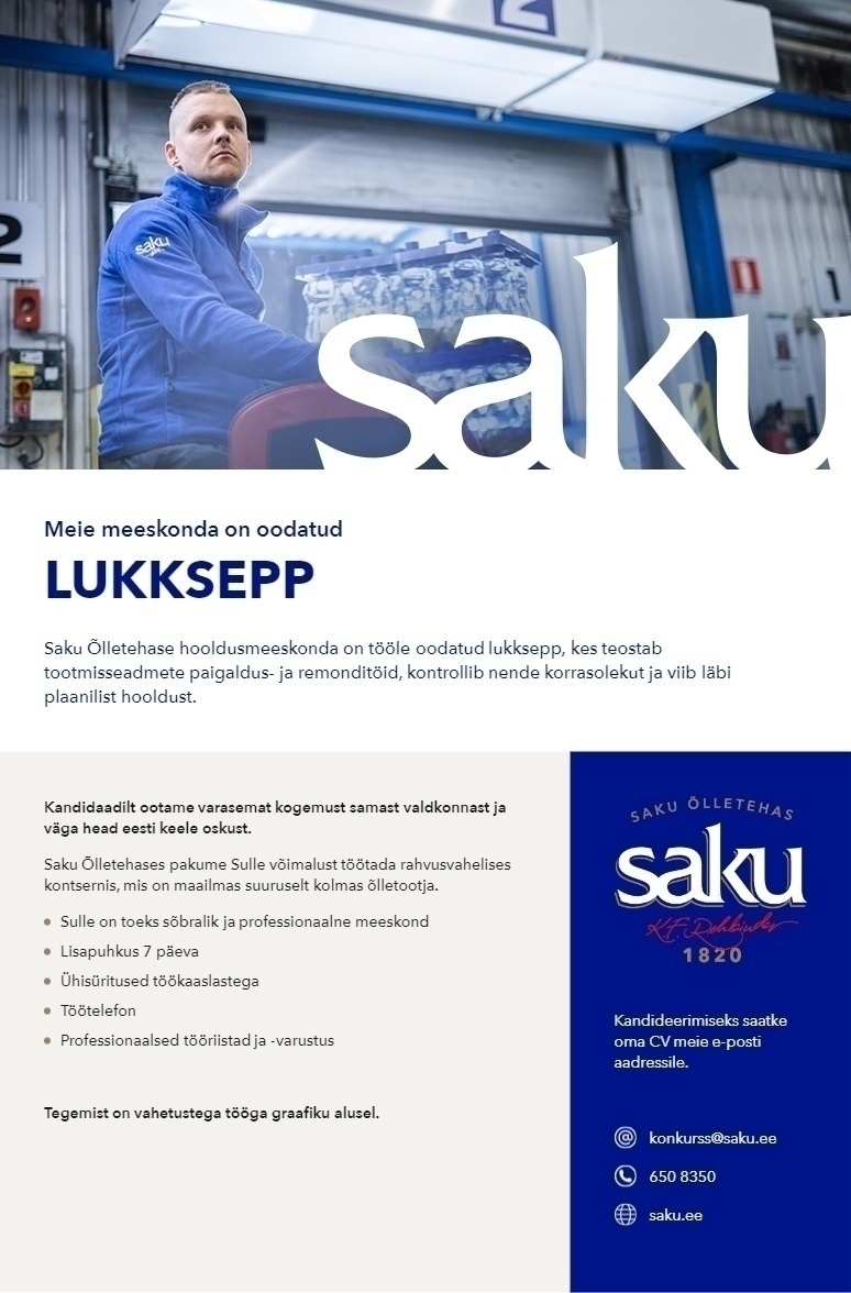 Saku Õlletehase AS LUKKSEPP