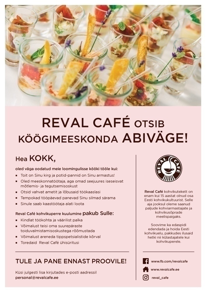 Esperan OÜ Reval Cafe Kokk