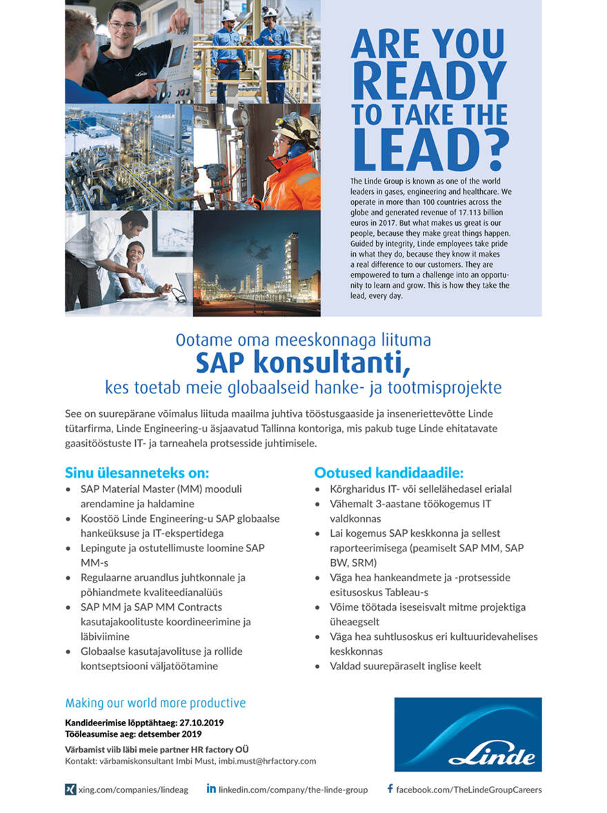 The Linde Group SAP konsultant